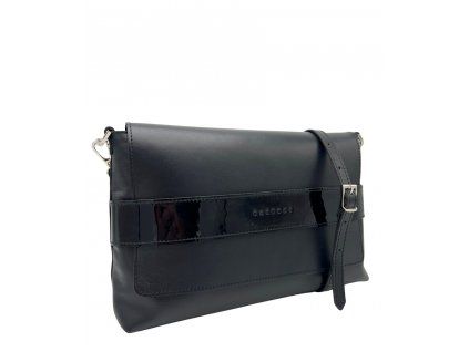 Kožená crossbody kabelka Fille hladká