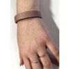 9921 2 damsky kozeny naramek cerny